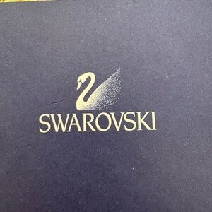 Swarovski Blue Gift Bags with Silver Logo Plus Certificates Etc